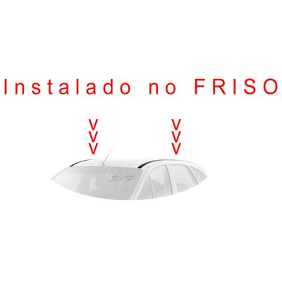 Automotive Rack Teto Aluminio GM Corsa Celta Cla Friso PRATA