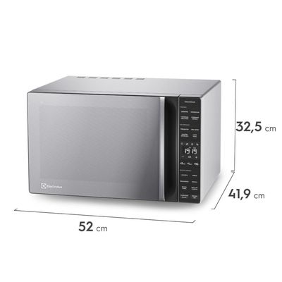 Micro-ondas Electrolux 36L cor Inox Efficient com Descongelamento Assistido (ME36S) 220V