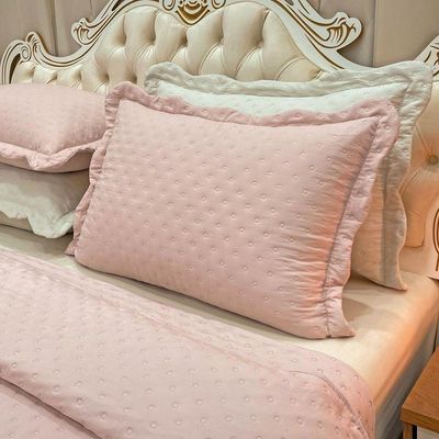 Cobre Leito King Vitoria Dupla Face 3pçs Rosé
