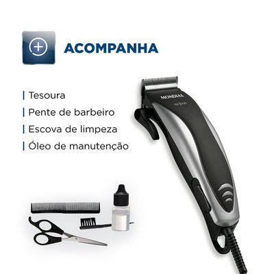 Máquina de Cortar Cabelo Mondial CR02 - 220V UNICA