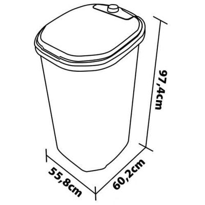 Lavadora de Roupas 20kg Suggar Lavamax Eco LE2001/2002PR com 6 Programas de Lavagem – Prata Prata / 110