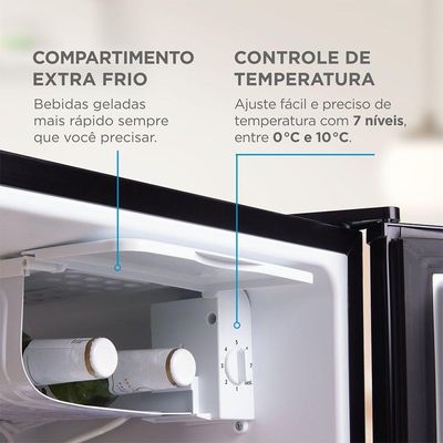 Frigobar 45 Litros Inverter Preto MDRD086FGD303 Bivolt