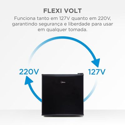 Frigobar 45 Litros Inverter Preto MDRD086FGD303 Bivolt