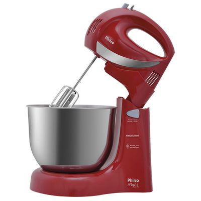 Batedeira Philco Paris Inox Vermelha 400W 127V