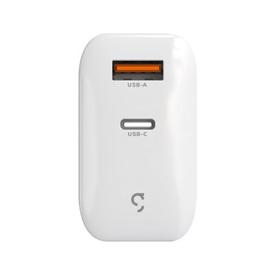 Carregador de Tomada Geonav Turbo Duo 48W com USB-A e USB-C para Celulares e Dispositivos Eletrônicos