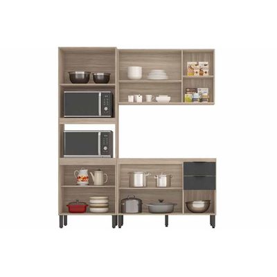 Kit Cozinha Demóbile 3 Peças Firenze C3P49 Amendola/Nude Prime TX
