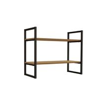 Prateleira Decorativa Quarto Bebê Industrial LI008 Canela/Preto - Kappesberg