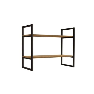 Prateleira Decorativa Quarto Bebê Industrial LI008 Canela/Preto - Kappesberg