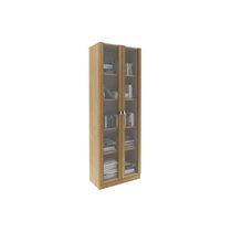 Multiuso Lavanderia AM-3112 c/ 2 Portas c/ Vidro Amêndoa - Tecno Mobili