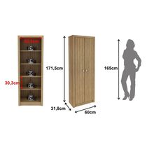 Multiuso Lavanderia AM-3113 c/ 2 Portas Amêndoa - Tecno Mobili