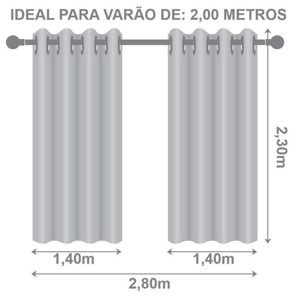 Cortina Blackout Pvc 2,80 M X 2,30 M 100% Policloreto De Vinila - Avelã