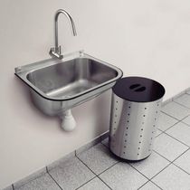 Tanque Inox de Parede Tramontina Hera 34L 50x40cm Aço Escovado para Lavanderia e Área de Serviço