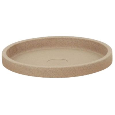Prato Médio para Vaso de Planta Granito Areia Polietileno Tramontina Jardim Flor