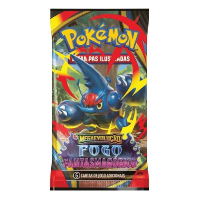 Booster Pokémon Unitário Megaevolução Fogo Fantasmagórico Sortido