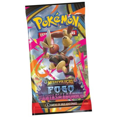 Booster Pokémon Unitário Megaevolução Fogo Fantasmagórico Sortido