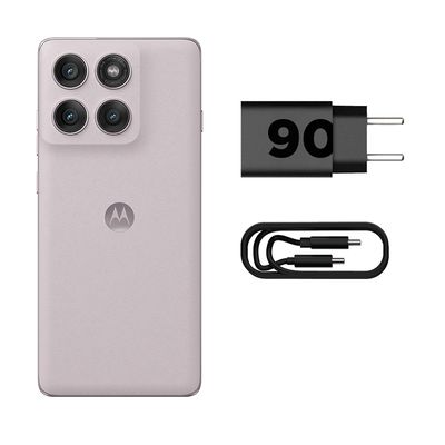 Smartphone Motorola Edge 60 Pro 5G Rosa 512GB, 12GB RAM + 12GB Ram Boost, Tela 6.7" 120Hz, Câmera Sony LYTIA 700C 50MP e Dimensity 8350 Extreme
