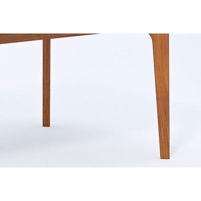 Mesa p/ Cozinha Ficus c/ Tampo Madeirado Vidro 210x100cm Carvalho/Off White - Cimol