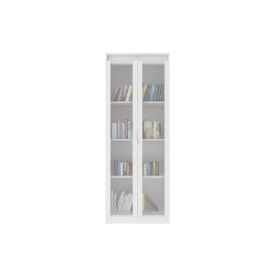 Armário Multiuso p/ Área Serviço AM-3111 c/ 2 Portas c/ Vidro Branco - Tecno Mobili
