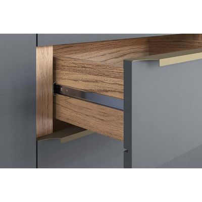 Cozinha Modulada Herval 7 Peças Versalis C7P167 Freijo/Cinza Argila