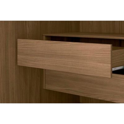 Quarto Completo Modu +Cômoda QC308 Jatobá - Santos Andirá