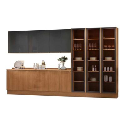 Kit Modulado Kappesberg 12 Peças Vibra C12P31 Canela/Grafite Lacca