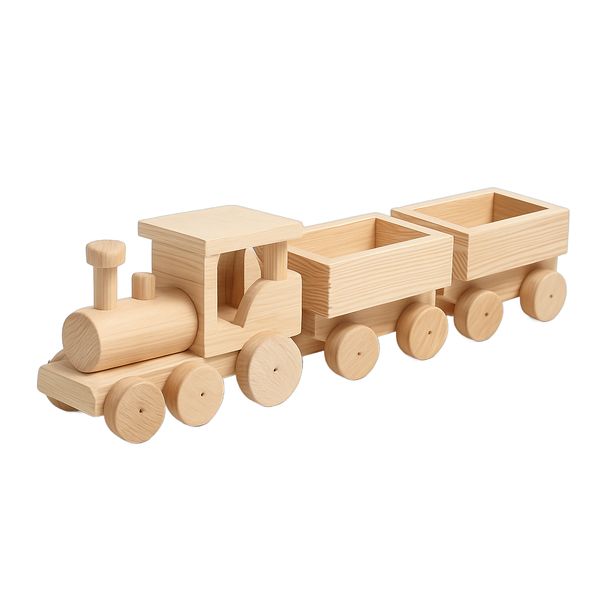 brinquedo infantil Trenzinho vagões Madeira Decoração Artesanal