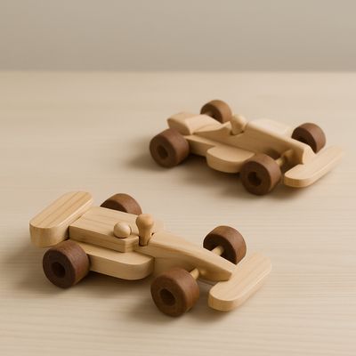 Carrinho Infantil Madeira Fórmula 1 coleção brinquedo