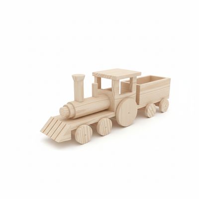 Trenzinho infantil  Madeira Grande 81 cm Artesanal Decorativo