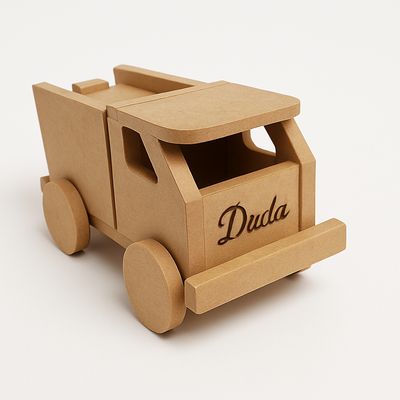 10 Carrinhos 7x13 Porta-Objetos de MDF com Gravação Personalizada