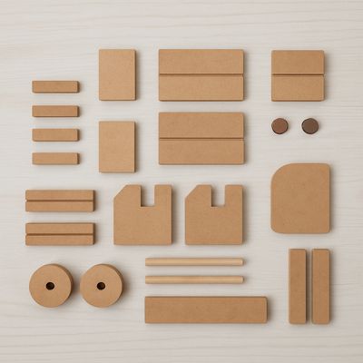 Carrinho Madeira infantil Montar e Colorir mdf 26 peças