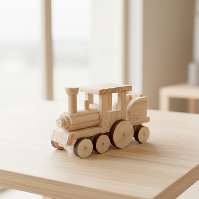 Locomotiva de Madeira Artesanal  Brinquedo Decoração quarto infantil
