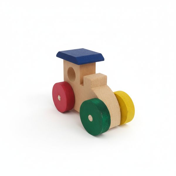 10 Mini Trenzinho Multicolorido de MDF 6x8 artesanal