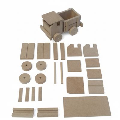 Kit 10 Carrinhos para Montar 26 Peças por Unidade