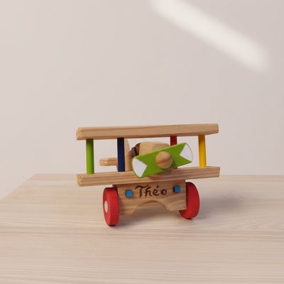 Avião de Madeira Decorativo quarto infantil