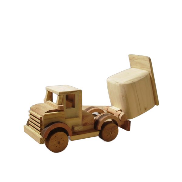 Caminhão Basculante Madeira Brinquedo Artesanal 15x22