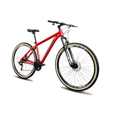 Bicicleta Aro 29 Absolute Nero 5 Alumínio 24v Câmbios Shimano Freio A Disco Hidráulico vermelho