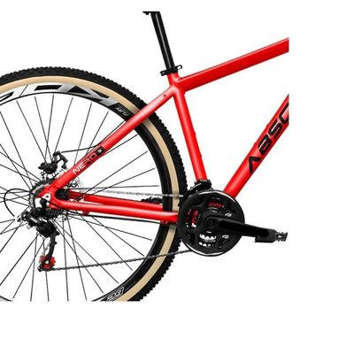 Bicicleta Aro 29 Absolute Nero 5 Alumínio 24v Câmbios Shimano Freio A Disco Hidráulico vermelho