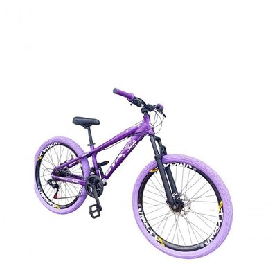 Bicicleta Aro26 GtaRebelFreerideDownhill 21v Rodas Vmaxx Dh Freio A Disco Pneu Flame Roxo Aro Preto