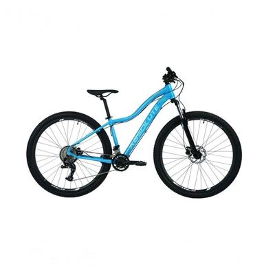 Bicicleta Aro 29 Absolute Hera Alumínio 2x9 Freios Hidráulicos K7 Garfo Com Trava 18v Mtb Azul