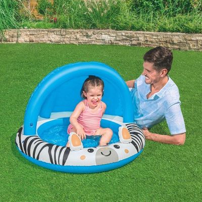 Piscina Infantil Inflável Zebra Bel 26 Litros Proteção Uv