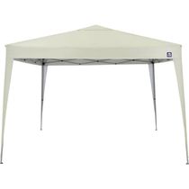 Tenda Gazebo 3x3m Bel Poliéster Bege Estrutura Alumínio