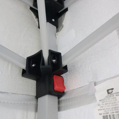 Tenda Gazebo 3x3m Bel Poliéster Bege Estrutura Alumínio
