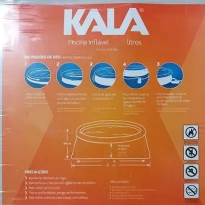 Piscina Inflável 2300 Litros 244x66cm Fast Set Kala