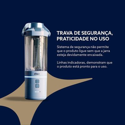 Liquidificador Portátil Sem Fio Blender Go Max Oster