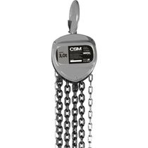 Talha Manual De Corrente Tc 3000 Csm 3000kg X 5 Metros 2 Correntes Gancho Rotativo 360 Galvanizada