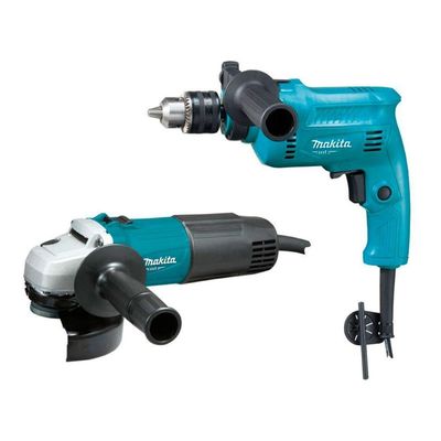 Kit Furadeira De Impacto M0801b + Esmerilhadeira 127v Makita