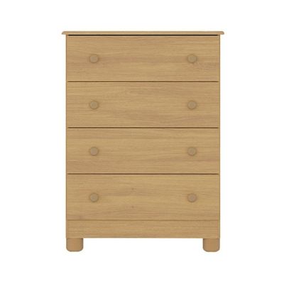 Cômoda Infantil 65cm Com 4 Gavetas Allegra Multimóveis Mp4421 Madeirado Madeirado