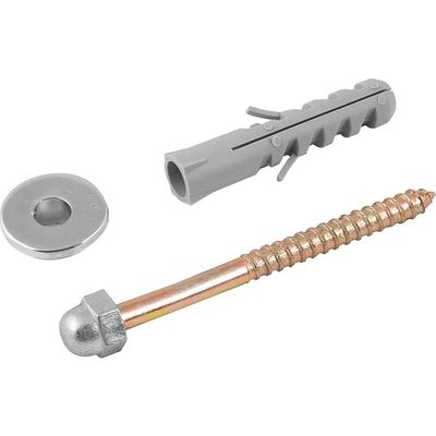 Conjunto Fixação P/ Sanitário 10mm Latonado C/ 2 Pçs Vonder