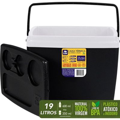 Caixa Térmica 19l Bel Polipropileno Livre De Bpa Com Alça