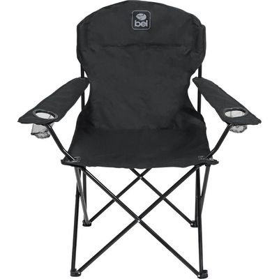 Cadeira Camping Dobrável Araguaia Comfort Max Preta Bel